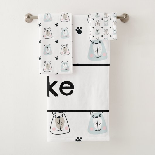 Funny Bears Kids  Badhandtuch Set (Insitu)