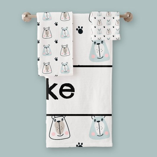 Funny Bears Kids Badhandtuch Set