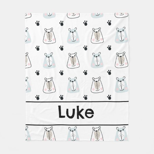 Funny Bears Kids  Fleecedecke (Vorderseite)