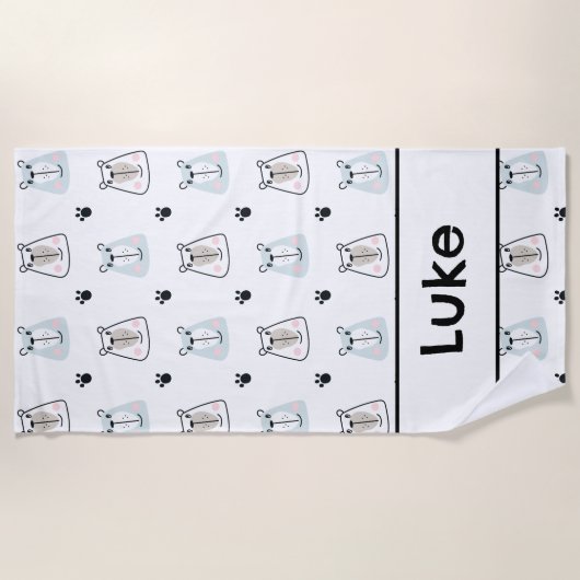 Funny Bears Kids  Strandtuch (Vorderseite)