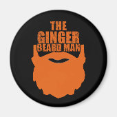 Funny Bearted Zittes Ingwerbemann Magnet (Vorne)