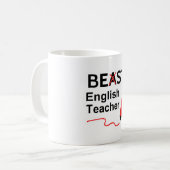 Funny Beast oder Best English Teacher Kaffeetasse (Vorderseite Links)