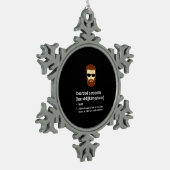 Funny Beat Carpenter Geschenk Männer Schneeflocken Zinn-Ornament (Links)