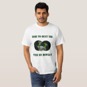 Funny Beat you at Lawn Bowls, Mens Value Tshirt (Vorne ganz)