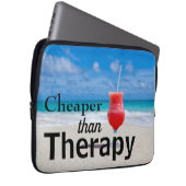 Funny Beautiful Beach Foto Typografie Laptopschutzhülle (Vorne Rechts)