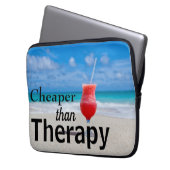 Funny Beautiful Beach Foto Typografie Laptopschutzhülle (Vorderseite Links)