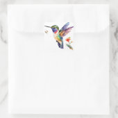 Funny & Beautiful Hummingbirds for Bird Lovers on Quadratischer Aufkleber (Tasche)
