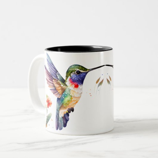 Funny & Beautiful Hummingbirds for Bird Lovers on Zweifarbige Tasse (Vorderseite Links)