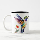 Funny & Beautiful Hummingbirds for Bird Lovers on Zweifarbige Tasse (Links)