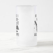 Funny Beauty Work Out Spaß in Black Mattglas Bierglas (Mittel)