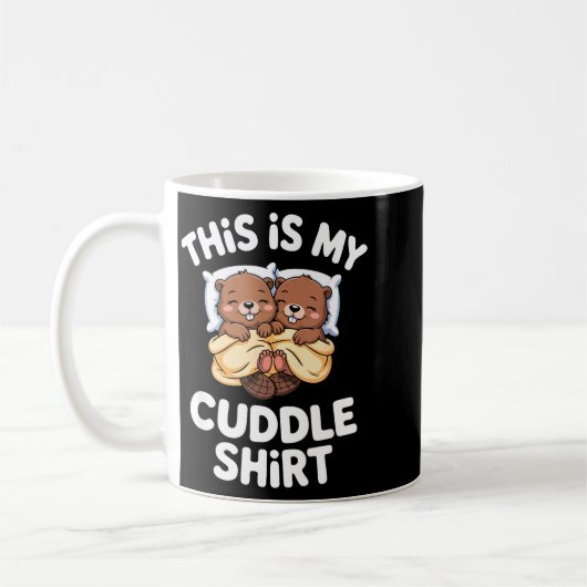 Funny Beaver Couple This Is My Cuddle Kaffeetasse (Links)