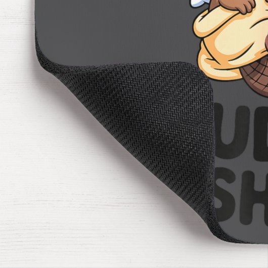 Funny Beaver Couple This Is My Cuddle Mousepad (Ecke)