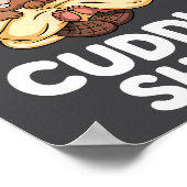 Funny Beaver Couple This Is My Cuddle  Poster (Ecke)