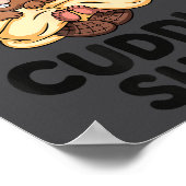 Funny Beaver Couple This Is My Cuddle  Poster (Ecke)