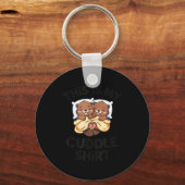 Funny Beaver Couple This Is My Cuddle  Schlüsselanhänger (Vorderseite)