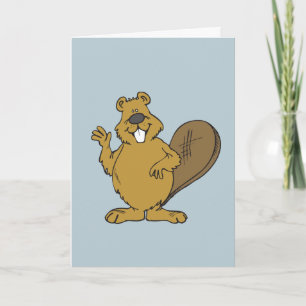 FUNNY BEAVER JEDEN ANLASS HELLO GREETCARDS KARTE
