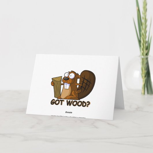 Funny Beaver Karte (Rückseite)