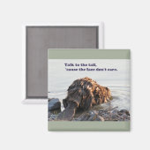 Funny Beaver Magnet (Vorderseite/Rückseite)