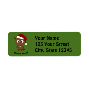 Funny Beaver-y Merry! Santa Beaver