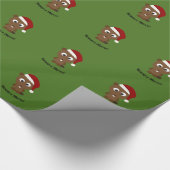 Funny Beaver-y Merry! Santa Beaver Geschenkpapier (Ecke)
