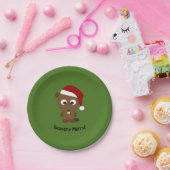 Funny Beaver-y Merry! Santa Beaver Pappteller (Party)