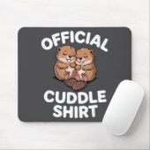 Funny Beavers Hugging Cuddle  Mousepad (Mit Mouse)