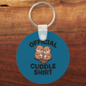 Funny Beavers Hugging Cuddle Schlüsselanhänger (Vorderseite)