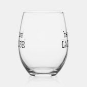 Funny “Because Lacrosse” Sports Wine Glass Weinglas Ohne Stiel (Links)