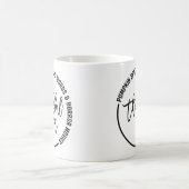 Funny bedankt für Erntedank Kaffeetasse (Mittel)