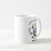 Funny Bedlington Terrier Dog Business Suit Coffee  Kaffeetasse (VorderseiteRechts)