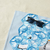 Funny Bee and Ice for Beer Lovers Strandtuch (Beispiel)