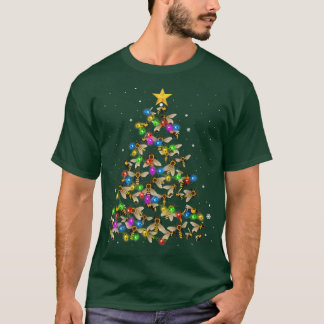 Funny Bee Christmas Tree Bee Christmas Lover T-Shirt