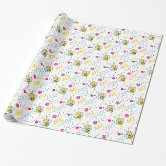 Funny Bee Cool Geburtstag Geschenkpapier