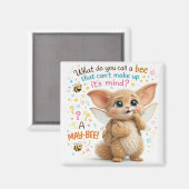 Funny Bee Dad Joke Magnet (Vorderseite/Rückseite)