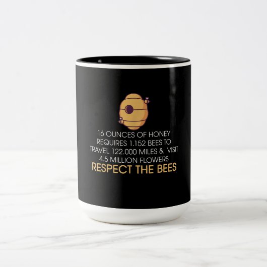 Funny Bee Hive Gift | Honey Bee Lover Geschenke Zweifarbige Tasse (Mittel)