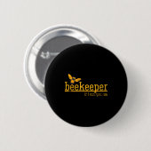 Funny Bee Hive Honey Lover Gift Beekeeper Button (Vorne & Hinten)