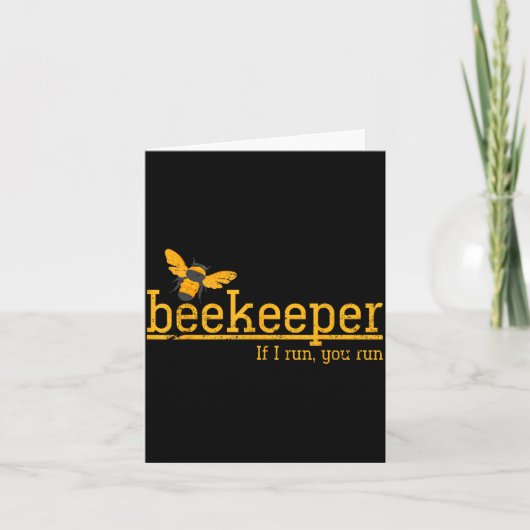 Funny Bee Hive Honey Lover Gift Beekeeper Karte (Vorderseite)