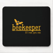 Funny Bee Hive Honey Lover Gift Beekeeper Mousepad (Vorne)