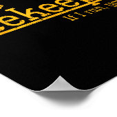 Funny Bee Hive Honey Lover Gift Beekeeper Poster (Ecke)