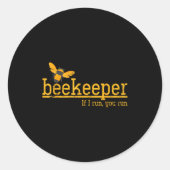 Funny Bee Hive Honey Lover Gift Beekeeper Runder Aufkleber (Vorderseite)