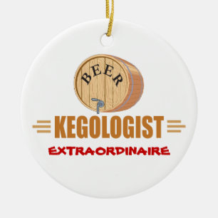 Funny Bee Keg Keramikornament