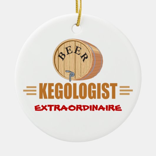 Funny Bee Keg Keramikornament (Vorne)