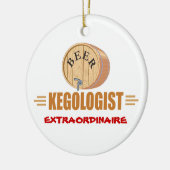 Funny Bee Keg Keramikornament (Links)