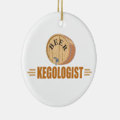Funny Bee Keg Keramikornament (Rechts)