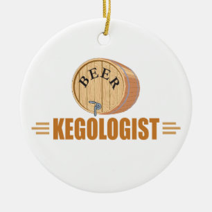 Funny Bee Keg Keramikornament