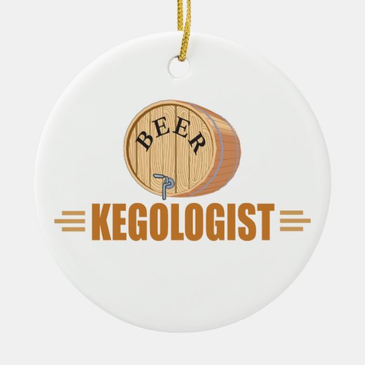 Funny Bee Keg Keramikornament (Vorne)
