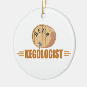 Funny Bee Keg Keramikornament (Links)