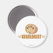Funny Bee Keg Magnet (Vorderseite/Rückseite)