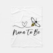 Funny Bee Lover Nana To Be  Fleecedecke (Vorderseite)