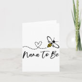 Funny Bee Lover Nana To Be  Karte (Vorderseite)